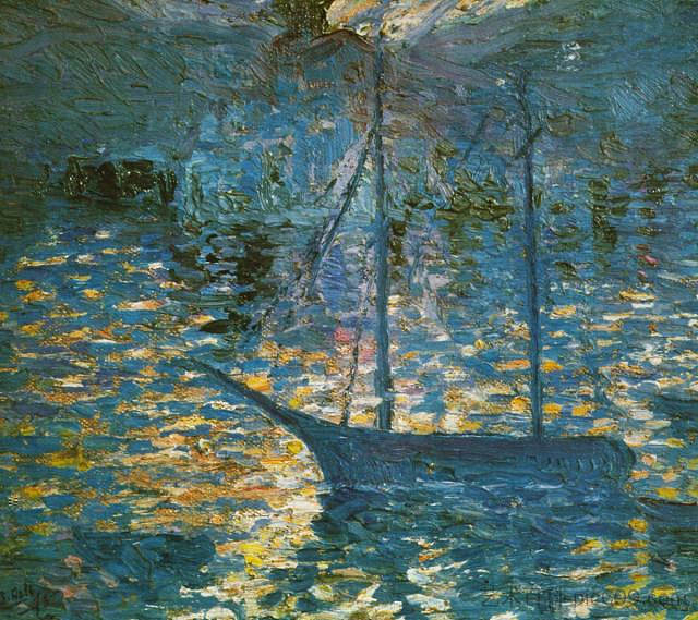 船 Boat (c.1918),萨尔瓦多·达利