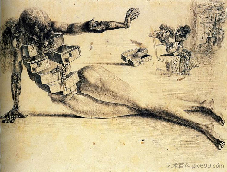 抽屉之城 City of drawers (1936),萨尔瓦多·达利