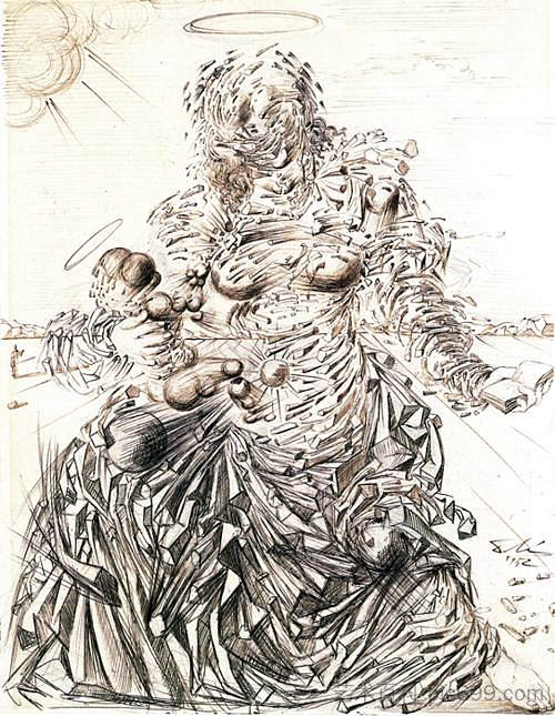 小体麦当娜 Corpuscular Madonna (1952),萨尔瓦多·达利