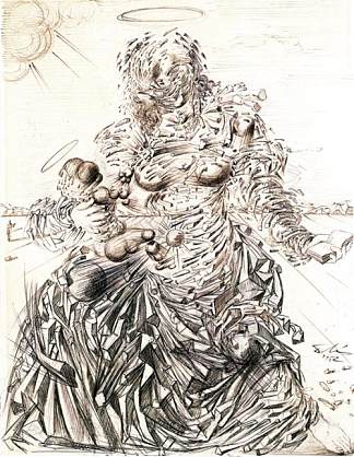 小体麦当娜 Corpuscular Madonna (1952)，萨尔瓦多·达利