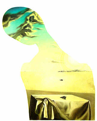 脑袋里有云的夫妇（女人） Couple with Clouds in Their Heads (Woman) (1936)，萨尔瓦多·达利