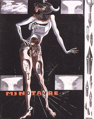 《牛头怪》杂志封面 Cover of ‘Minotaure’ Magazine (1936)，萨尔瓦多·达利