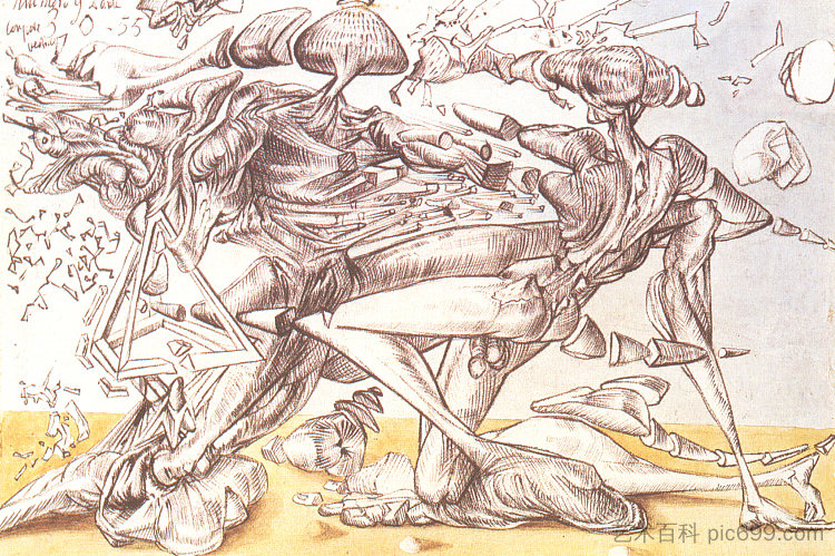 大理战斗 Dali Combat (1955)，萨尔瓦多·达利