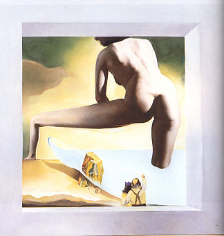 达利掀起地中海的海面，展示维纳斯的诞生 Dali Lifting the Skin of the Mediterranean Sea to Show Gala the Birth of Venus (1977)，萨尔瓦多·达利