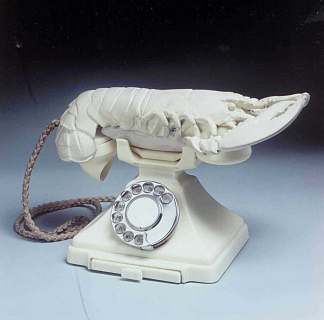 壮阳电话（龙虾电话） Aphrodisiac Telephone (Lobster Phone) (c.1936 – c.1938)，萨尔瓦多·达利