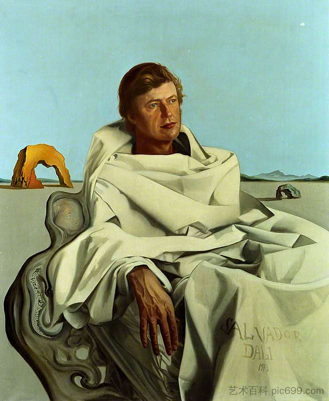 布莱恩·默瑟博士的画像 portrait of Dr. Brian Mercer (1973)，萨尔瓦多·达利