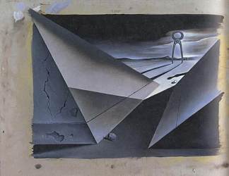 电影《魔咒》设计 （2） Design for the Film ‘Spellbound’ (2) (1945)，萨尔瓦多·达利