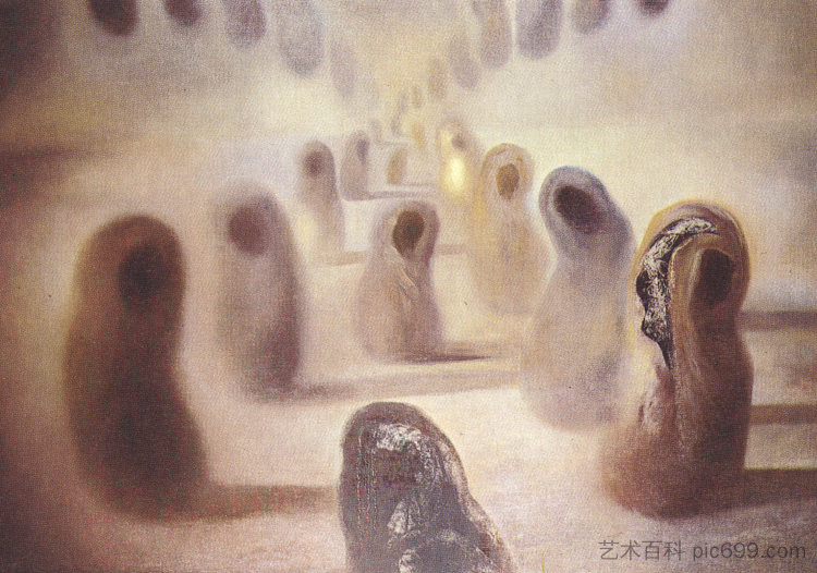 去氧核糖核酸阿拉伯人 Desoxyribonucleic Acid Arabs (c.1963),萨尔瓦多·达利
