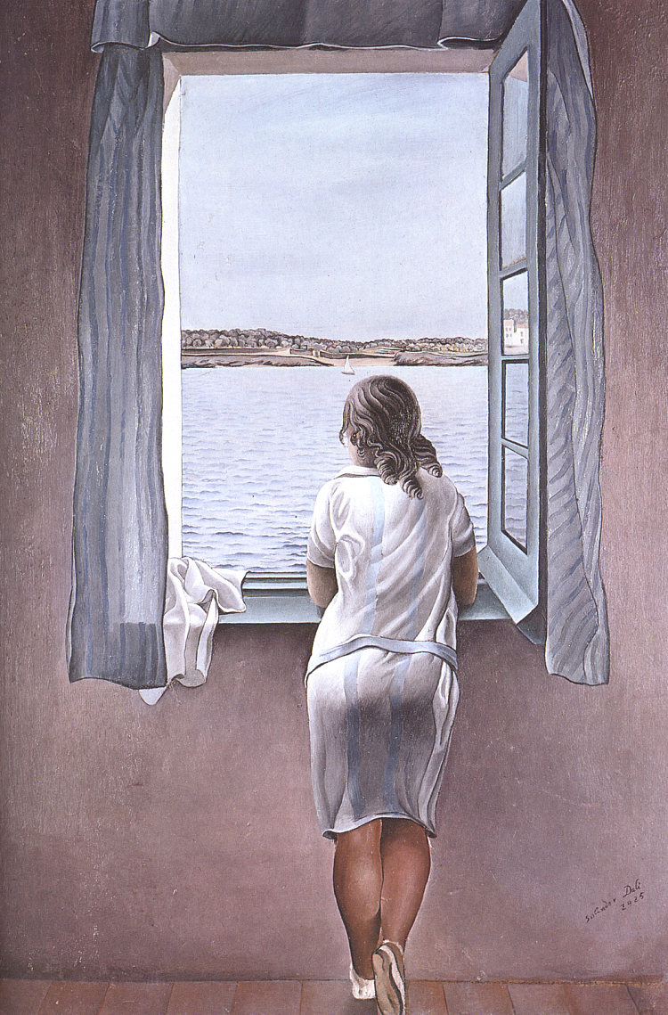 窗口图 Figure at a Window (1925)，萨尔瓦多·达利