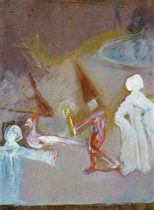 人物(戈雅之后的场景) Figures (Scene after Goya) (1981)，萨尔瓦多·达利
