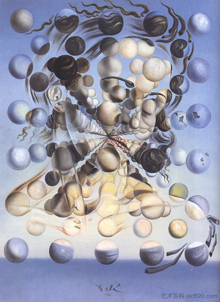 球体的加拉蒂亚 Galatea of the Spheres (1952),萨尔瓦多·达利