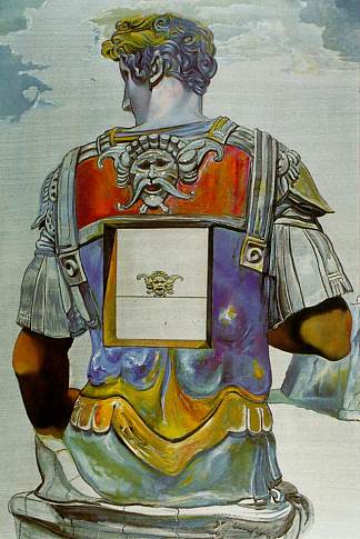 米开朗基罗的《朱利亚诺·迪·美第奇》，从背后看 Giuliano di Medici’ by Michelangelo, Seen from Behind (1982)，萨尔瓦多·达利