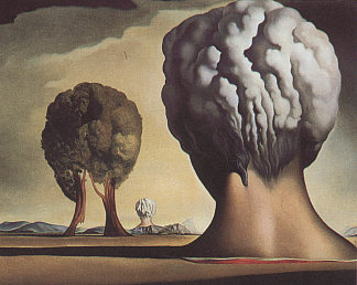 比基尼的三个狮身人面像 Three Sphinxes of Bikini (1947)，萨尔瓦多·达利