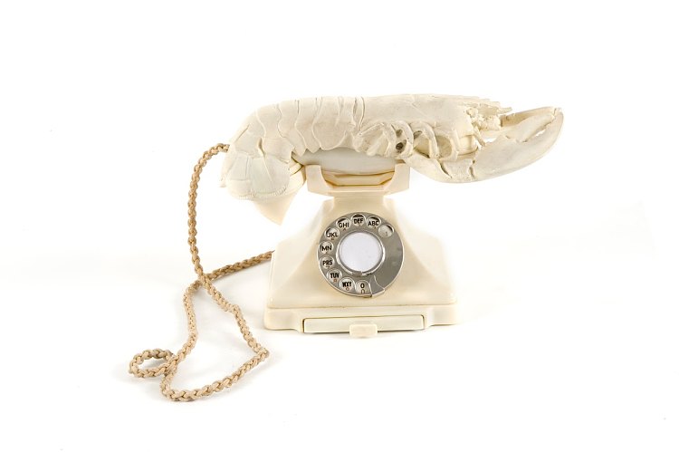 白色壮阳电话 White Aphrodisiac Telephone (c.1936 - c.1938)，萨尔瓦多·达利