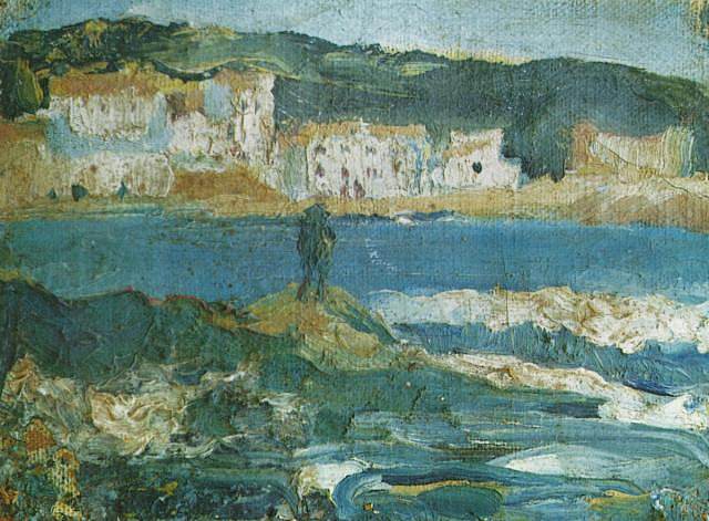 景观 Landscape (c.1920)，萨尔瓦多·达利