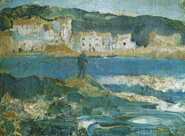 景观 Landscape (c.1920)，萨尔瓦多·达利