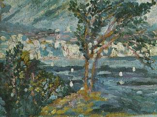 景观（地貌） Landscape (Cadaques) (1919 – 1920)，萨尔瓦多·达利