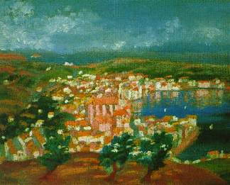 卡达克斯附近的景观 Landscape Near Cadaques (1920 – 1921)，萨尔瓦多·达利