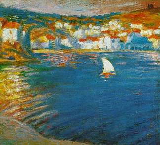 卡达克斯附近的景观 Landscape Near Cadaques (1920 – 1921)，萨尔瓦多·达利