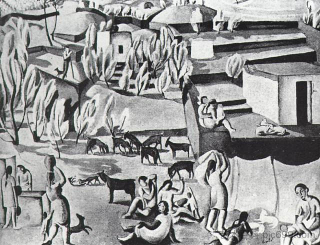 卡达克斯附近的景观 Landscape Near Cadaques (1923),萨尔瓦多·达利