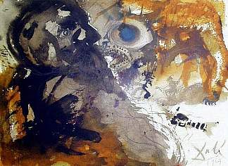 利维坦（约伯记40：21） Leviathan (Job 40:21) (1964 – 1967)，萨尔瓦多·达利