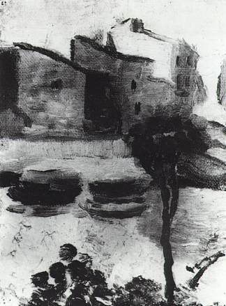 兰海滩，卡达克斯 Llane Beach, Cadaques (1919)，萨尔瓦多·达利