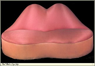 湄西唇沙发 Mae West Lips Sofa (1936 – 1937)，萨尔瓦多·达利