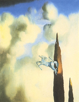 柏树的早晨骨化 Morning Ossification of the Cypress (1934)，萨尔瓦多·达利