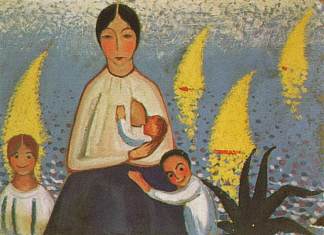 母亲 Motherhood (c.1921)，萨尔瓦多·达利