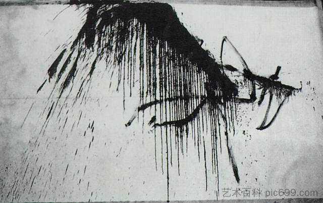 酒店之夜（黑白摘要） Night in the Hotel (Abstract in Black and White) (1965)，萨尔瓦多·达利