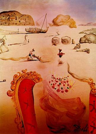 偏执狂（超现实主义人物） Paranoia (Surrealist Figures) (1944)，萨尔瓦多·达利