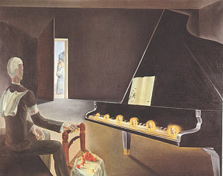 部分幻觉：列宁在钢琴上的六个幻影 Partial Hallucination: Six Apparitions of Lenin on a Piano (1931)，萨尔瓦多·达利