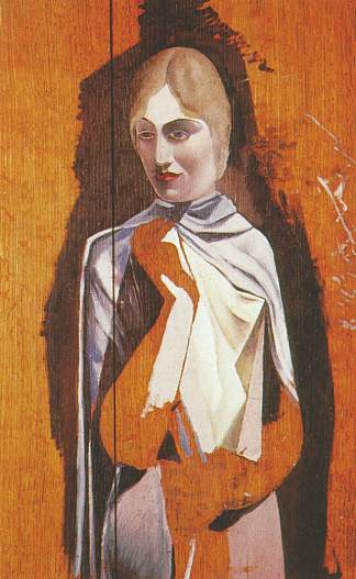 《女人画像》(未完成) Portrait of a Woman, (unfinished) (1926)，萨尔瓦多·达利