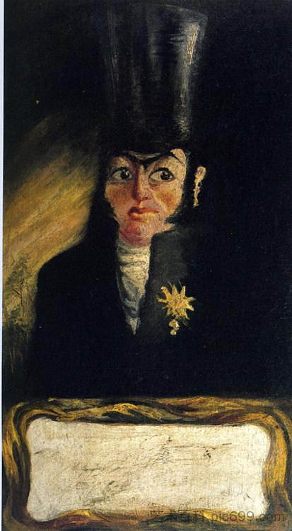 埃尔萨尼·潘克拉西的肖像 Portrait of El Sany Pancraci (c.1919),萨尔瓦多·达利