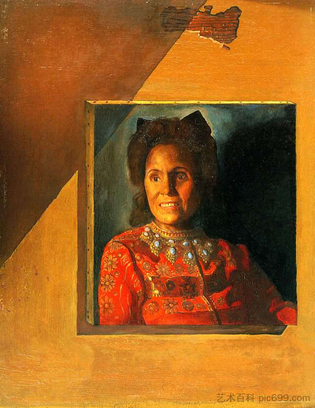 Gala肖像 Portrait of Gala (1976 - 1977)，萨尔瓦多·达利