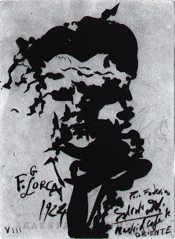 加西亚·洛尔卡的肖像 Portrait of Garcia Lorca (1924)，萨尔瓦多·达利