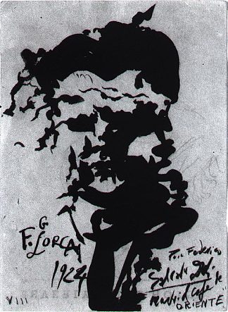 加西亚·洛尔卡的肖像 Portrait of Garcia Lorca (1924)，萨尔瓦多·达利