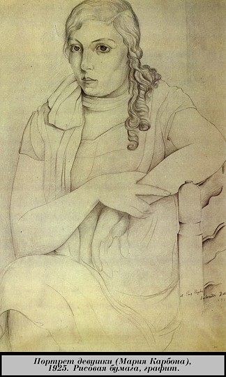 玛丽亚·卡博纳的肖像 Portrait of Maria Carbona (1925)，萨尔瓦多·达利