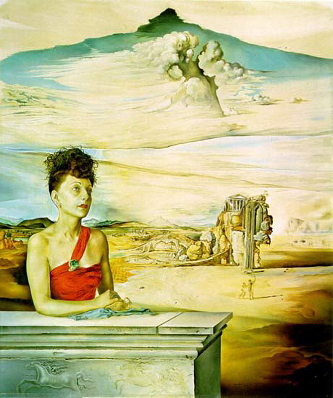 杰克·华纳夫人的肖像 Portrait of Mrs Jack Warner (1951)，萨尔瓦多·达利