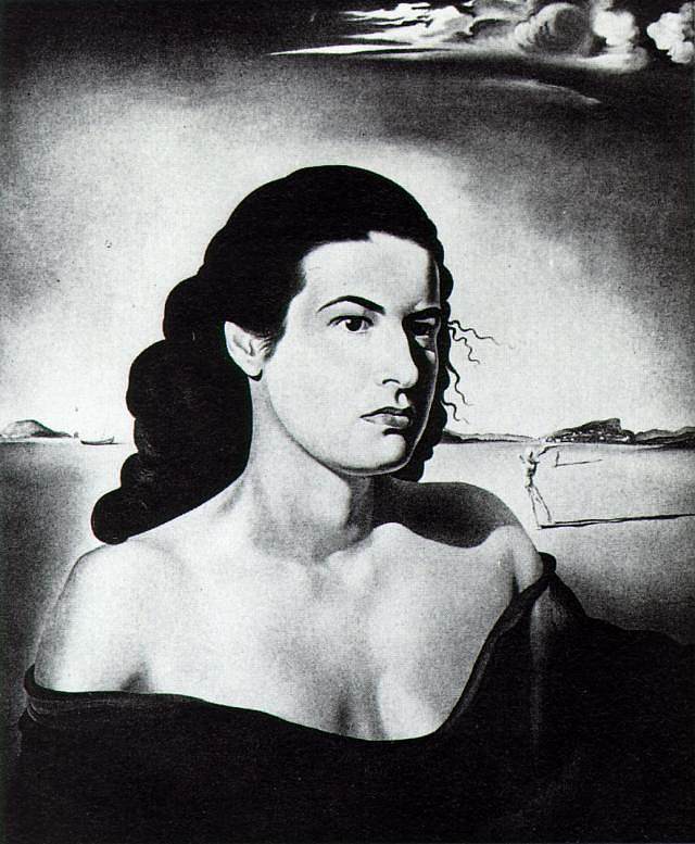 路德·格林夫人的肖像 Portrait of Mrs. Luther Greene (1942)，萨尔瓦多·达利