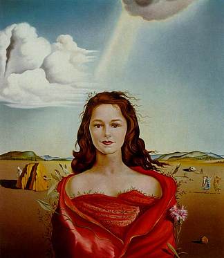玛丽·西加尔夫人的肖像 Portrait of Mrs. Mary Sigall (1948)，萨尔瓦多·达利