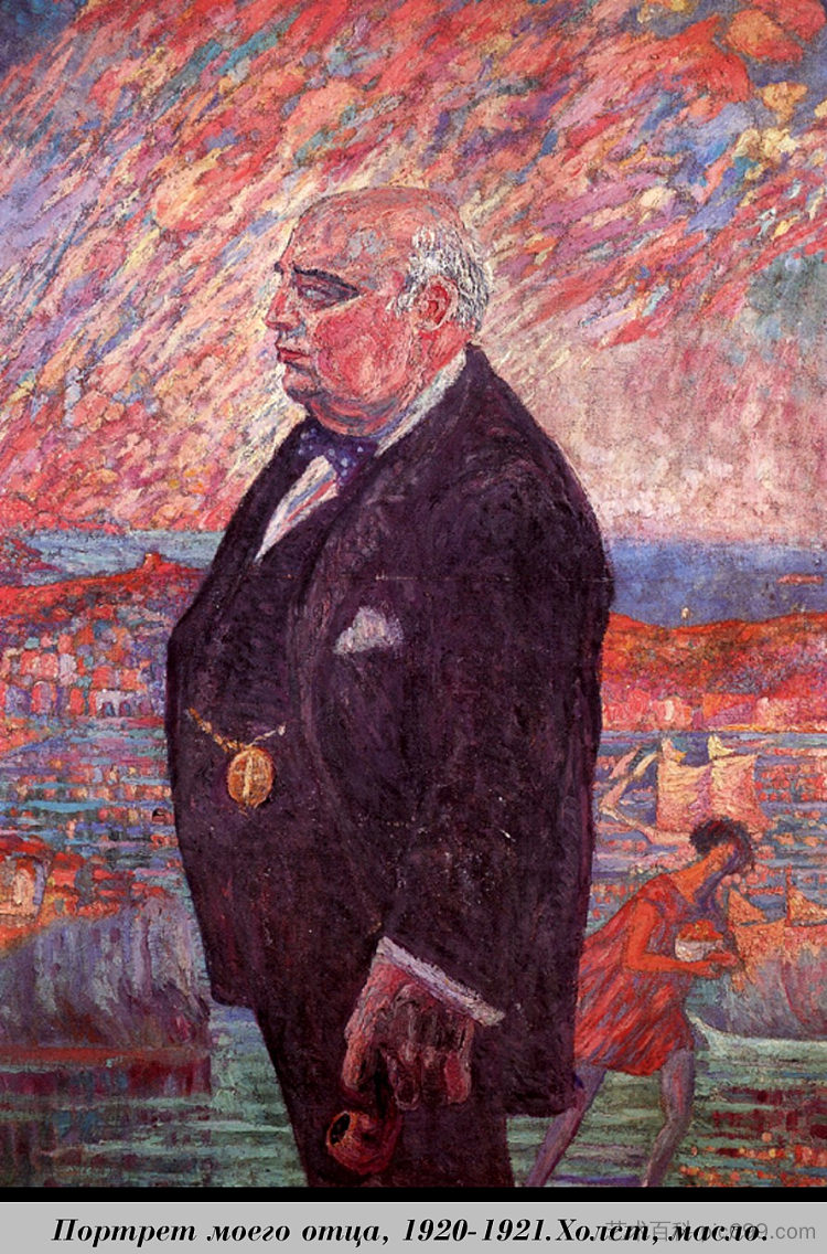 父亲的画像 Portrait of My Father (1920 - 1921),萨尔瓦多·达利