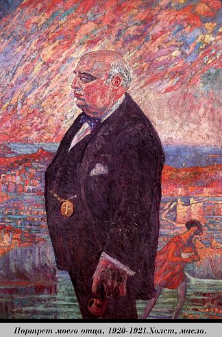父亲的画像 Portrait of My Father (1920 – 1921)，萨尔瓦多·达利