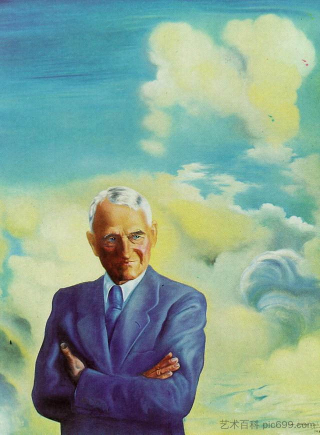 詹姆斯·邓恩爵士的画像 Portrait of Sir James Dunn (1958)，萨尔瓦多·达利