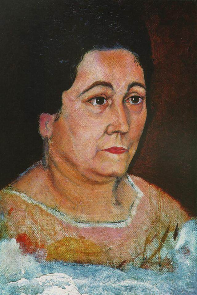 Portrait of the Artist's Mother, Dofia Felipa Dome Domenech De, Dali Portrait of the Artist's Mother, Dofia Felipa Dome Domenech De, Dali (1920)，萨尔瓦多·达利