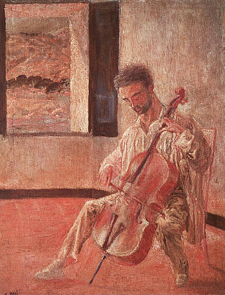 Portrait of the Cellist Ricard Pichot Portrait of the Cellist Ricard Pichot (1920)，萨尔瓦多·达利