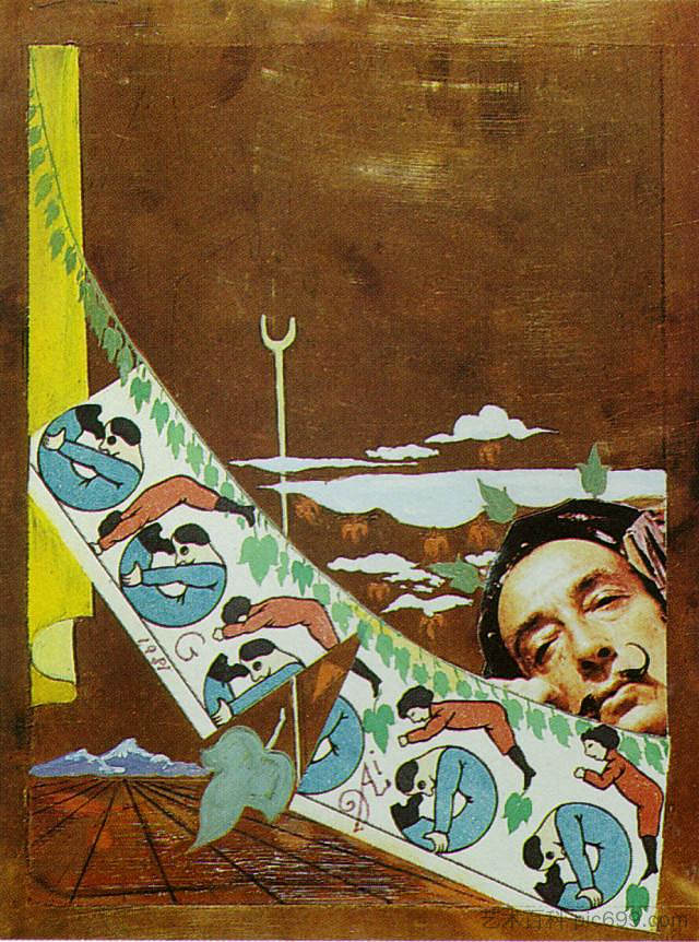 明年春天的成衣时尚;“花环、巢和花” Ready-to-wear Fashion for Next Spring; 'Garlands, Nests and Flowers' (1981),萨尔瓦多·达利