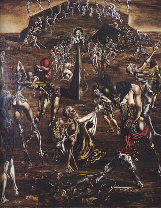 肉体的复活 Resurrection of the Flesh (c.1945)，萨尔瓦多·达利