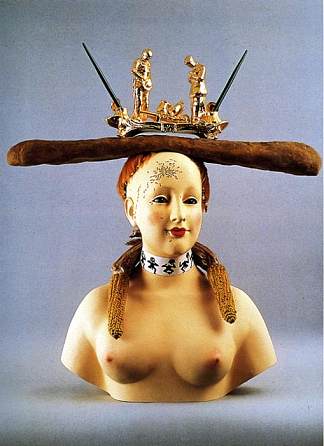 一个女人的回顾性半身像 Retrospective Bust of a Woman (1933)，萨尔瓦多·达利