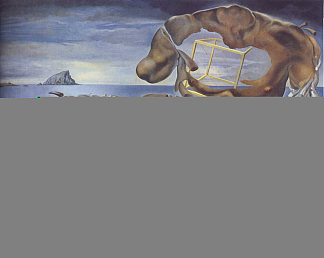 菲迪亚斯伊利索斯的犀牛形象 Rhinocerotic Figure of Phidias’ Illisos (1954)，萨尔瓦多·达利
